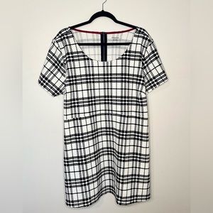 Motherhood Maternity - Tweed Dress Top with Exposed Zipper Detailing